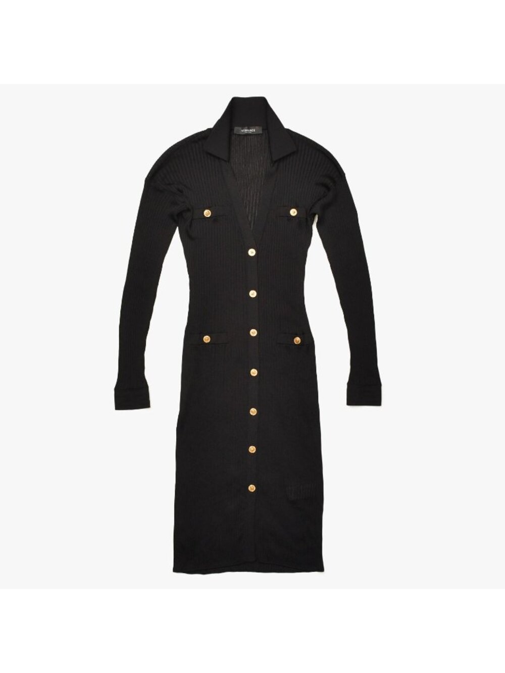 Versace Dress Medusa Black Viscose